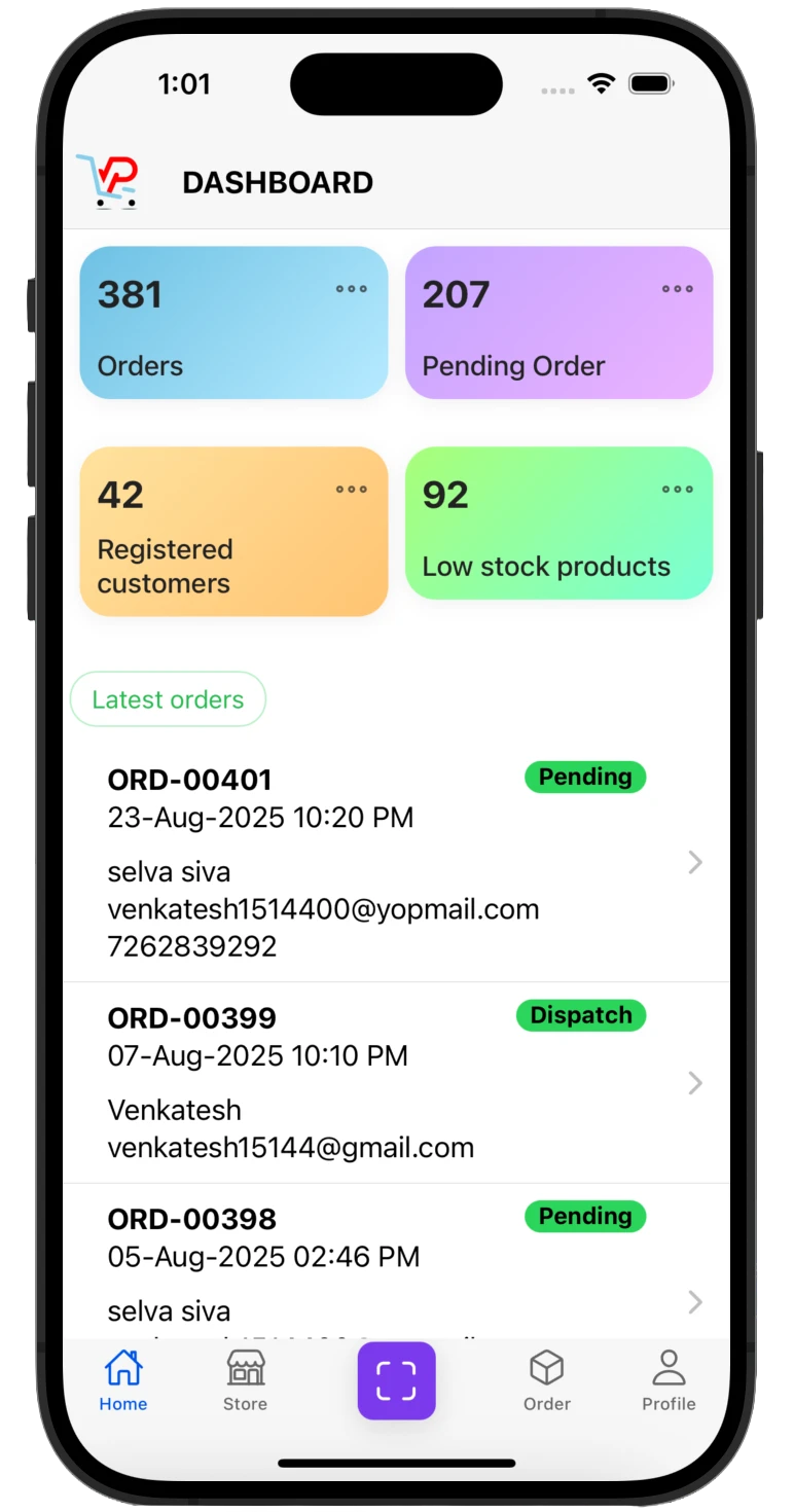 eCommerce with mobile app - Pygmy Commerce India
